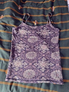 Aeropostale Purple Medallion Print Camisole